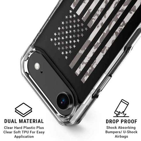 Black and White Camo American Flag iPhone 17 Air MagSafe Case