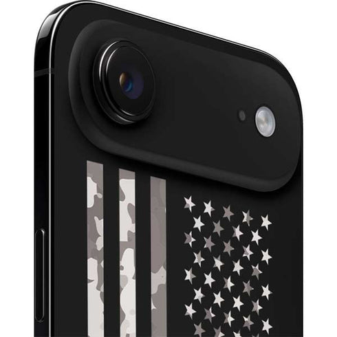 Black and White Camo American Flag iPhone 17 Air Skin