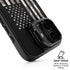 Black and White Camo American Flag iPhone 17 Kickstand Case