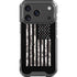 Black and White Camo American Flag iPhone 17 Pro Clear Case