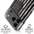 Black and White Camo American Flag iPhone 17 Pro Clear Case