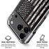 Black and White Camo American Flag iPhone 17 Pro Max Clear Case