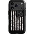 Black and White Camo American Flag iPhone 17 Pro Max Magsafe Impact Case