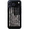 Black and White Camo American Flag iPhone 17 Pro Skin