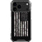 Black and White Camo American Flag iPhone 18 Pro Max Clear Case