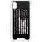 Black and White Camo American Flag iPhone XS Clear Case