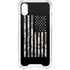 Black and White Camo American Flag iPhone XS Clear Case
