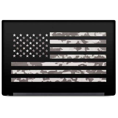 Black and White Camo American Flag Dell Latitude Skin