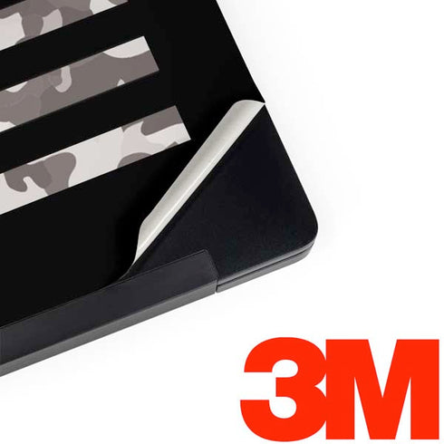 Black and White Camo American Flag Dell Latitude Skin