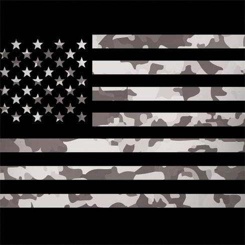 Black and White Camo American Flag Dell Latitude Skin
