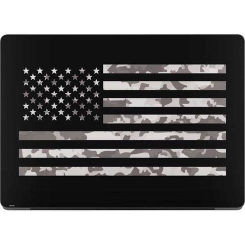 Black and White Camo American Flag Apple MacBook Pro 14-inch Skin