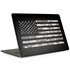 Black and White Camo American Flag MacBook Skins
