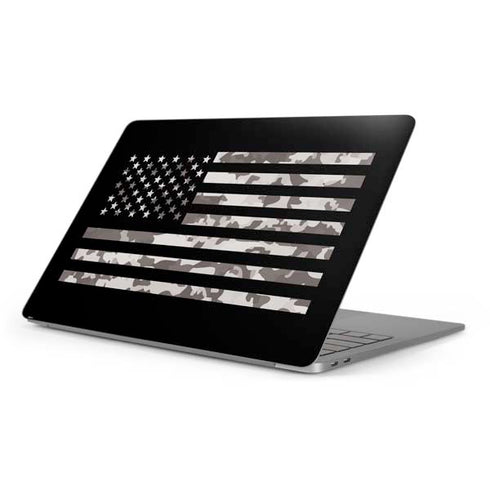 Black and White Camo American Flag Apple MacBook Pro 16-inch Skin