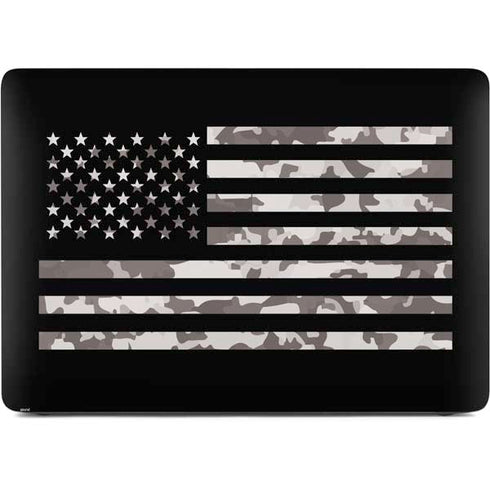 Black and White Camo American Flag Apple MacBook Pro 16-inch Skin