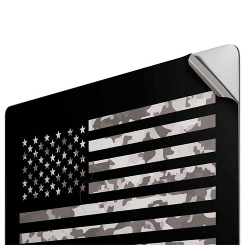 Black and White Camo American Flag Apple MacBook Pro 16-inch Skin