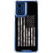 Black and White Camo American Flag Moto G 5G (2024) Clear Case