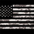 Black and White Camo American Flag PlayStation 4 Gold Wireless Headset Skin