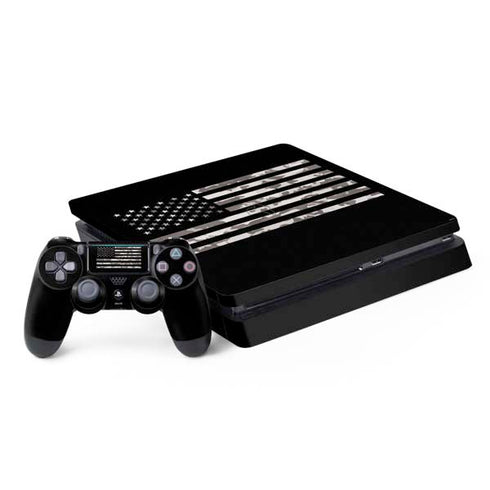 Black and White Camo American Flag PlayStation PS4 Skins