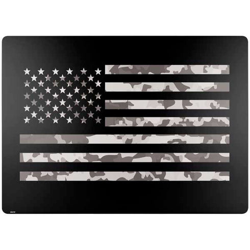 Black and White Camo American Flag Surface Laptop 7 13.8in Skin