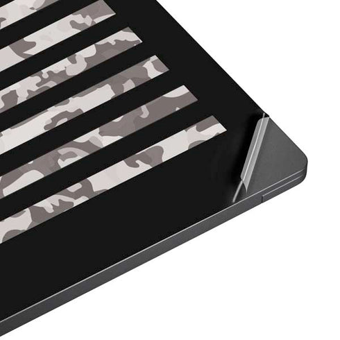 Black and White Camo American Flag Surface Laptop 7 13.8in Skin
