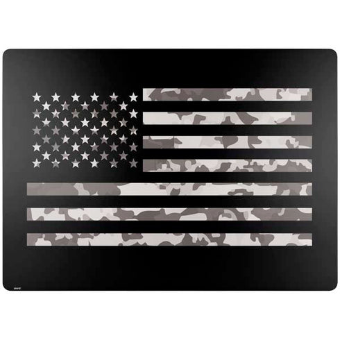 Black and White Camo American Flag Surface Laptop 7 15in Skin