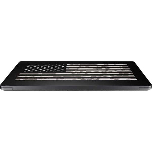 Black and White Camo American Flag Surface Laptop 7 15in Skin