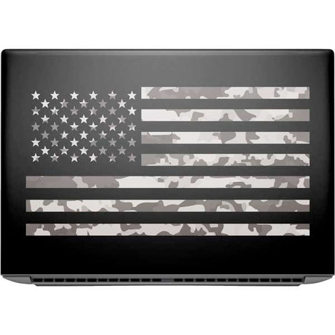 Black and White Camo American Flag HP ZBook Fury 16 G10 Skin