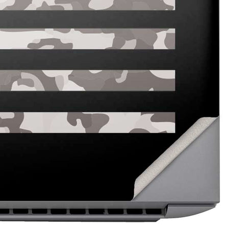 Black and White Camo American Flag HP ZBook Fury 16 G10 Skin