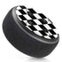 Black and White Checkered Amazon Echo Dot Skin