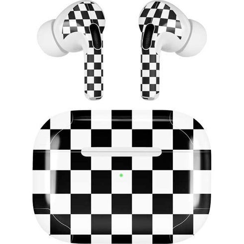 Black and White Checkered AirPods Skins