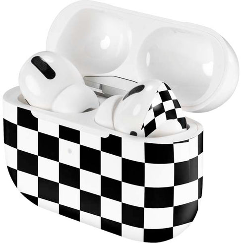 Black and White Checkered AirPods Skins