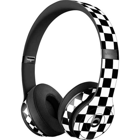 Black and White Checkered Beats Solo 3 Wireless Skin