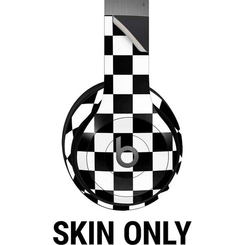 Black and White Checkered Beats Solo 4 Wireless Headphones Skin