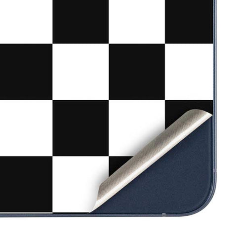 Black and White Checkered Galaxy A35 5G Skin