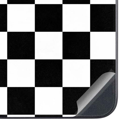 Black and White Checkered Galaxy A54 5G Skin
