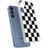 Black and White Checkered Galaxy A55 5G Clear Case