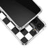 Black and White Checkered Galaxy S22 Clear Case
