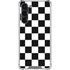 Black and White Checkered Galaxy S24 FE Clear Case