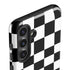 Black and White Checkered Galaxy S25 Impact Case