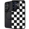 Black and White Checkered Galaxy S24 Kickstand Case