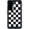 Black and White Checkered Galaxy S24 Plus Waterproof Case