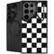 Black and White Checkered Galaxy S25 Ultra Kickstand Case