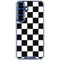 Black and White Checkered Galaxy S25 Clear Case