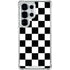 Black and White Checkered Galaxy S25 Ultra Clear Case