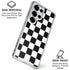 Black and White Checkered Galaxy S25 Ultra Clear Case