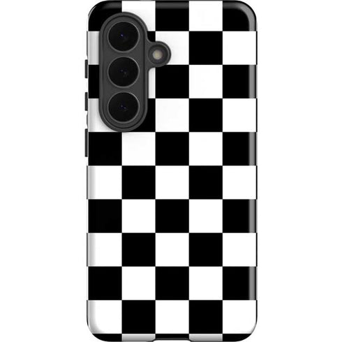 Black and White Checkered Galaxy S26 Impact Case