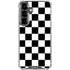 Black and White Checkered Galaxy S26 Plus Clear Case