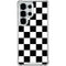 Black and White Checkered Galaxy S26 Ultra Clear Case