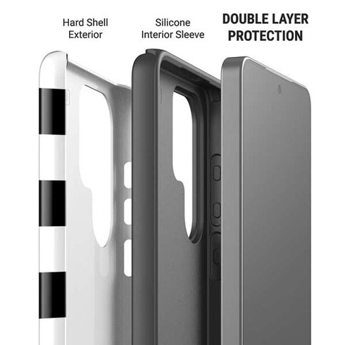 Black and White Checkered Galaxy S26 Ultra Impact Case