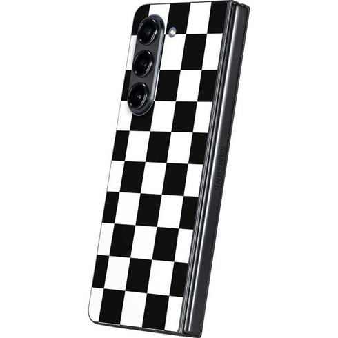 Black and White Checkered Galaxy Z Fold5 5G Skin